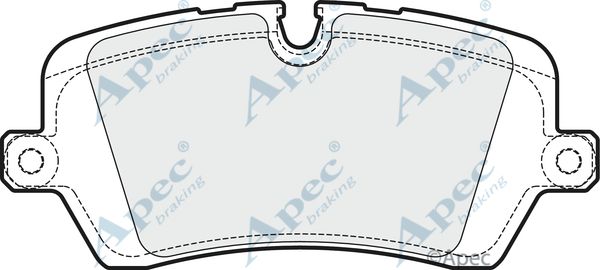 APEC BRAKING Piduriklotsi komplekt,ketaspidur PAD1946